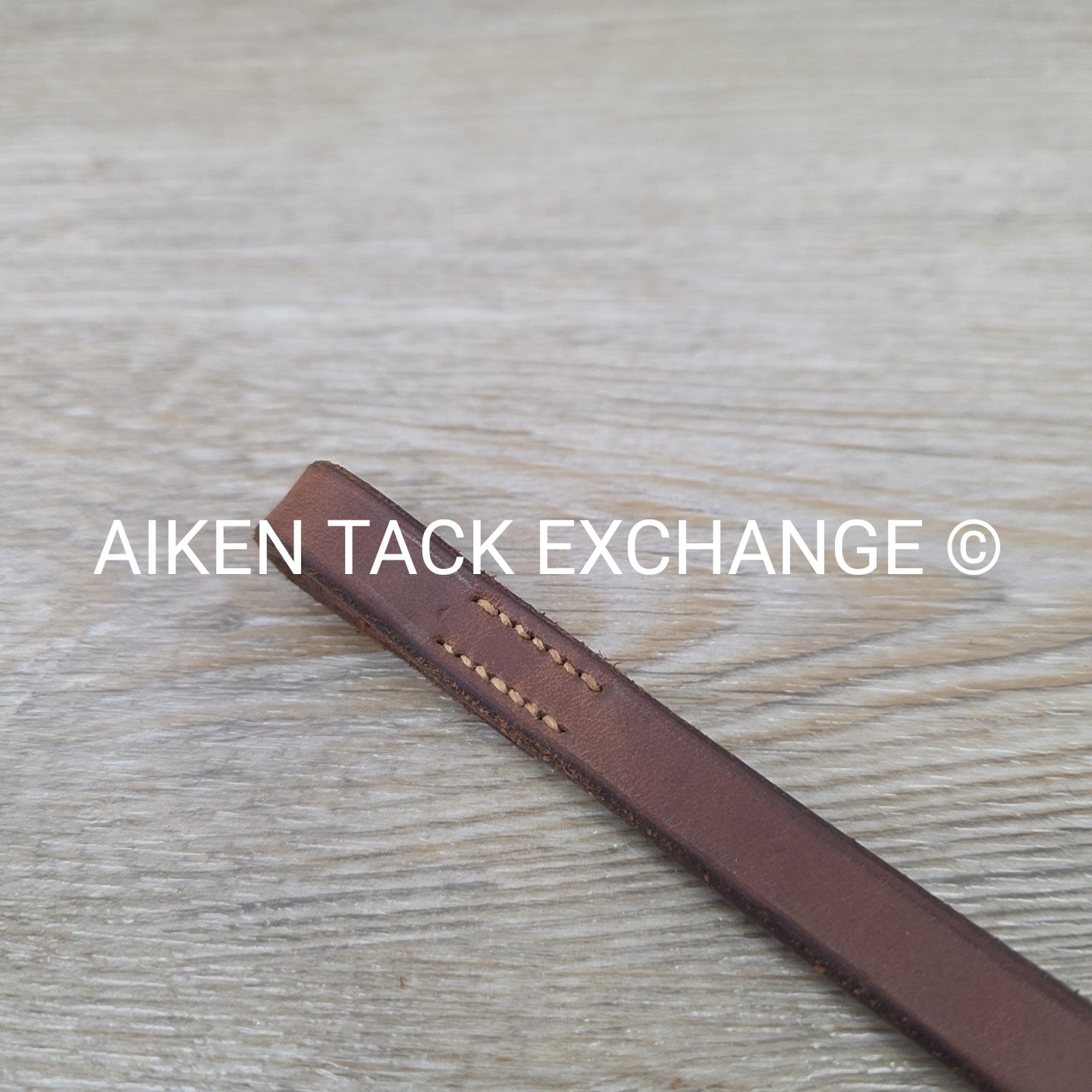 Flat Browband, Brown, Size 14.5"