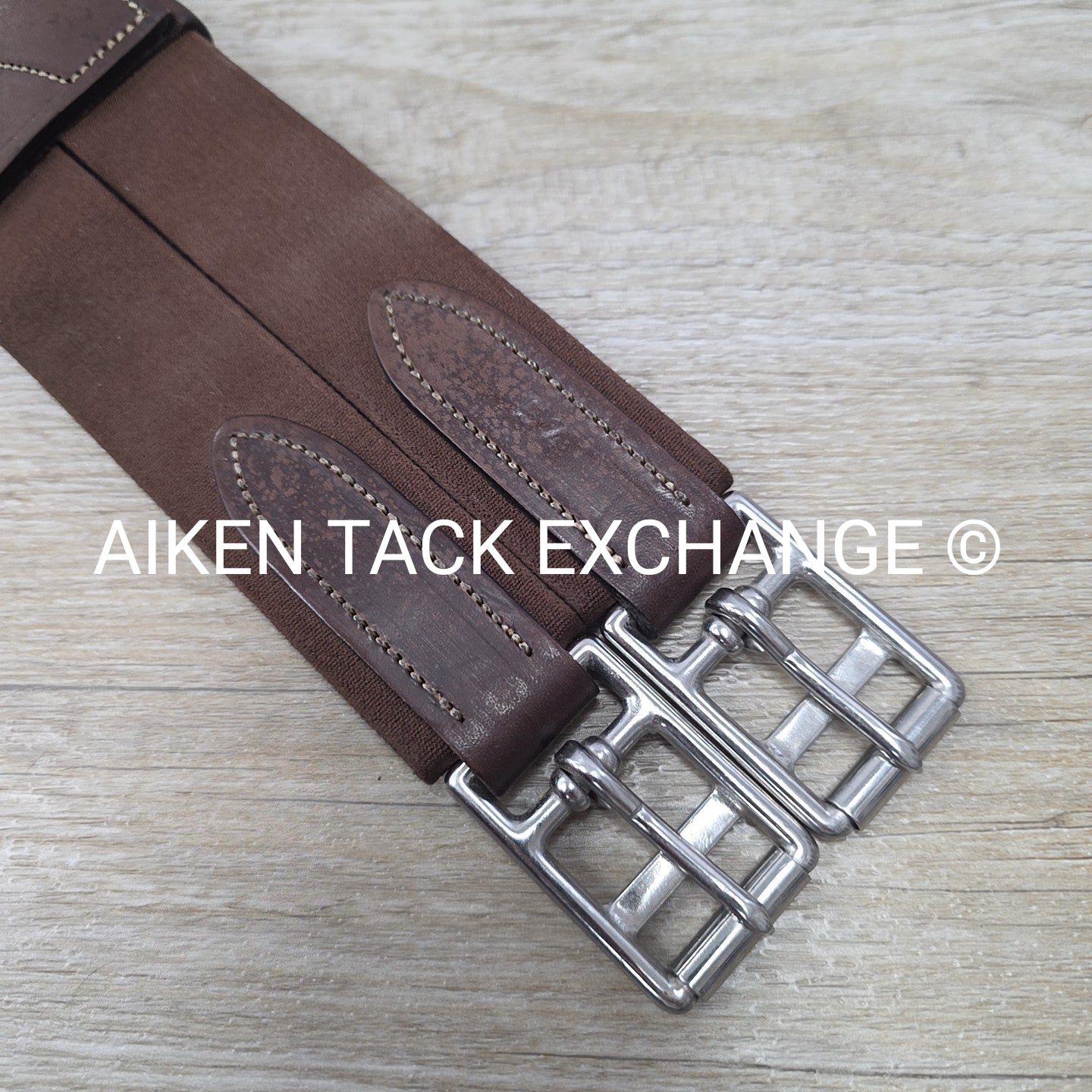 Dover Saddlery Circuit Leather Girth, Brown, 54"