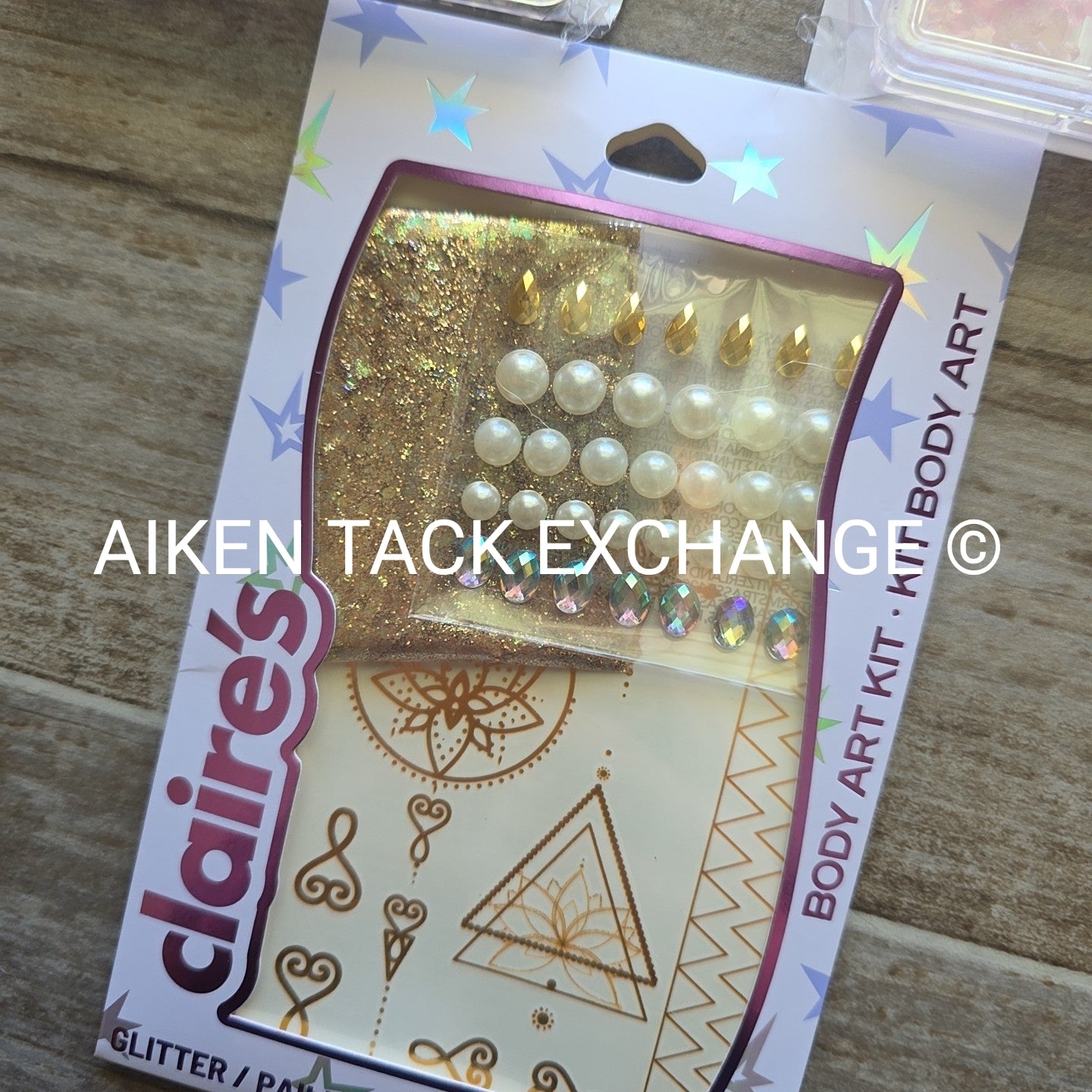 Claire's Body Art Kits - 2 Large Gem Kits w/ Case + 1 Gem & Glitter Kit