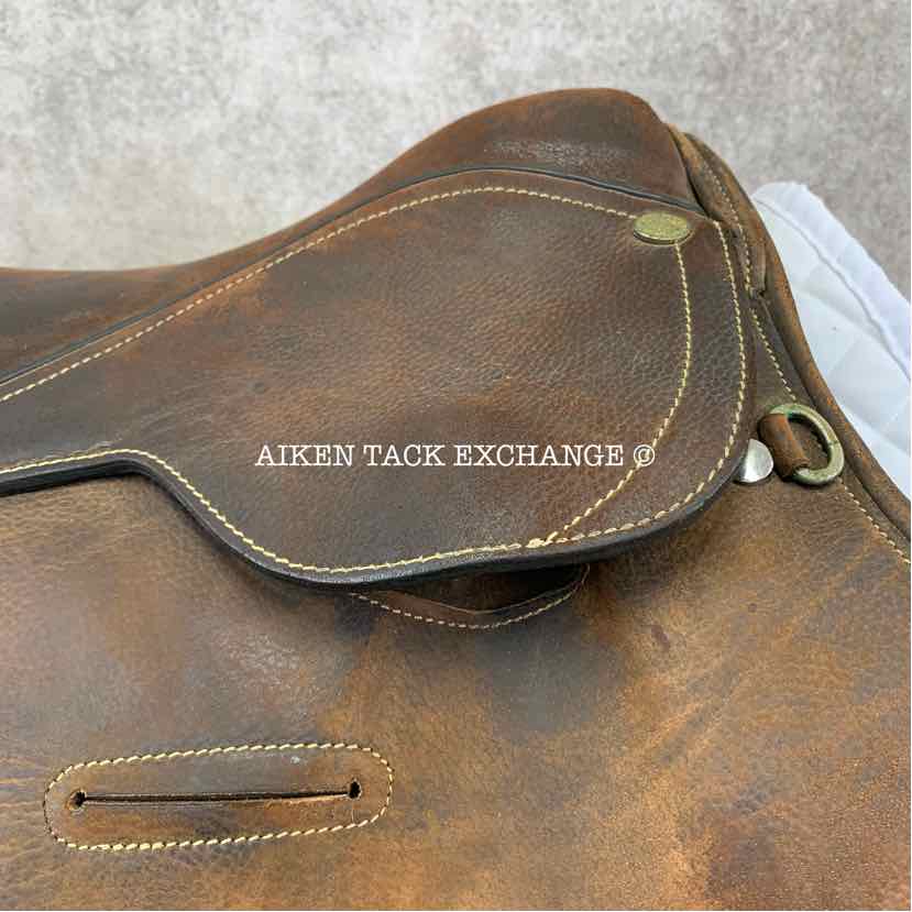 Miguel Acuna American Style Polo Saddle, 18.5" Seat, Medium/Medium Wide Tree, Foam Panels, Buffalo Leather