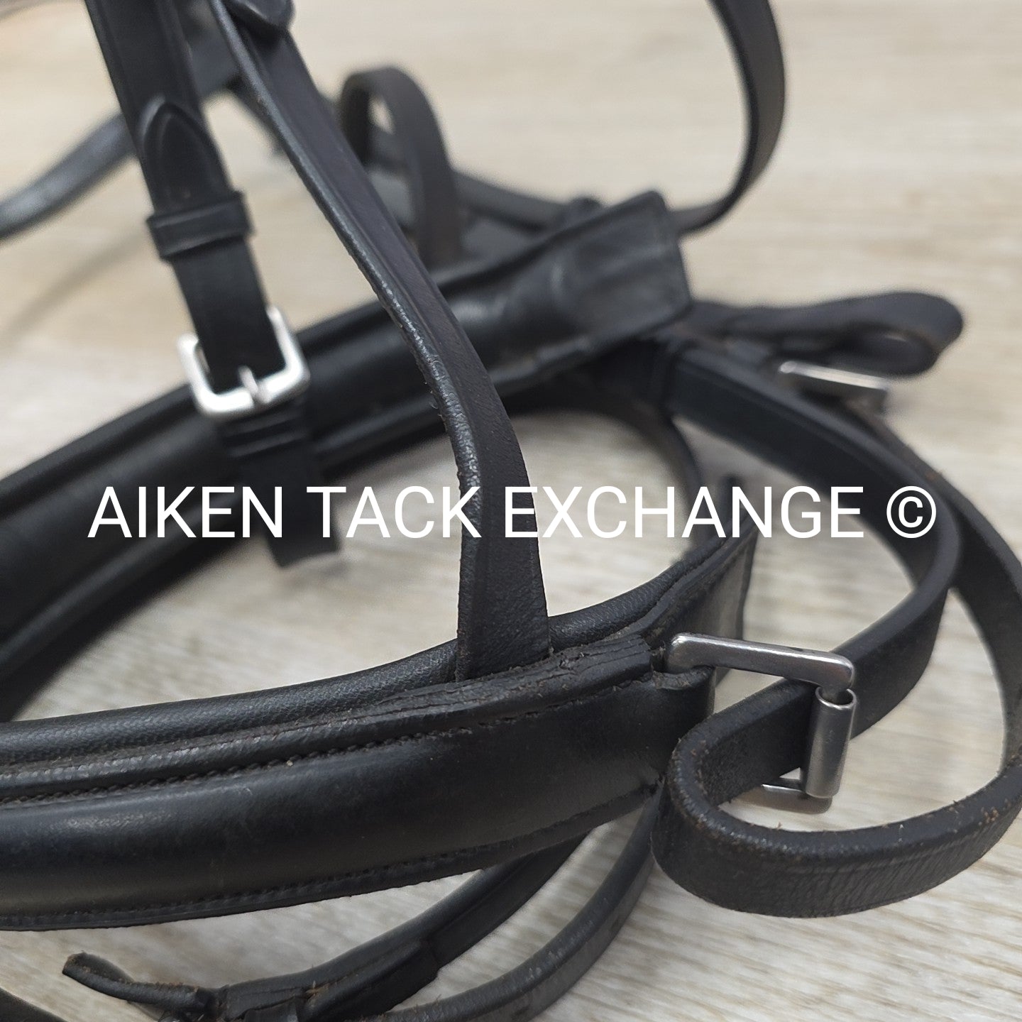 KL Select Dressage Bridle, No Reins, Black, Size Full