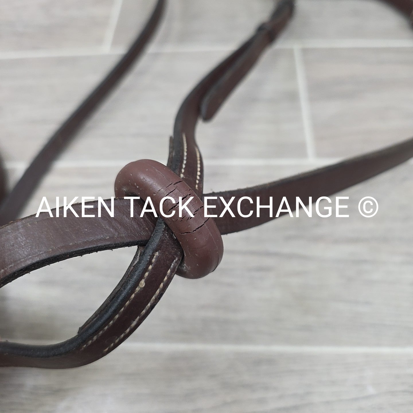 Flat Standing Martingale, Brown, Size Cob / Pony