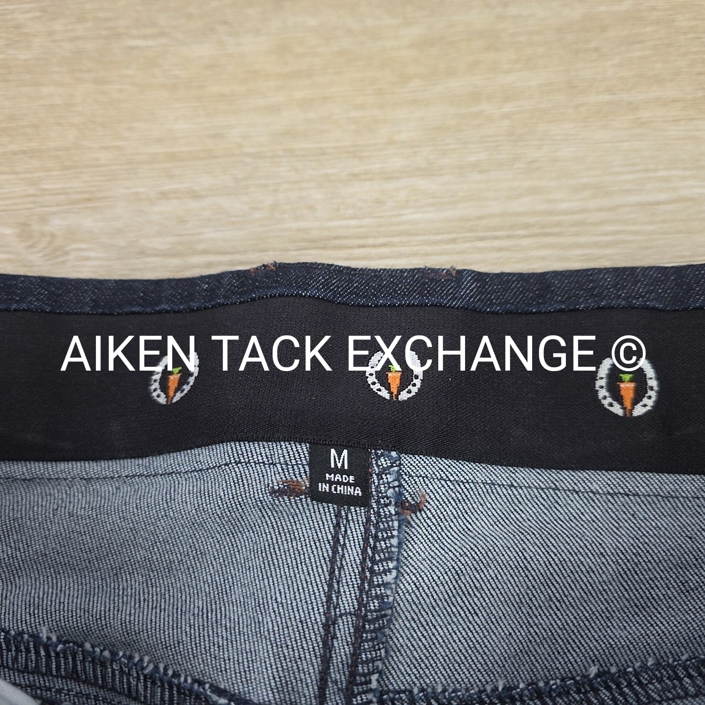 Kerrits Stretch Denim Knee Patch Breeches, Brand New, Women's Medium