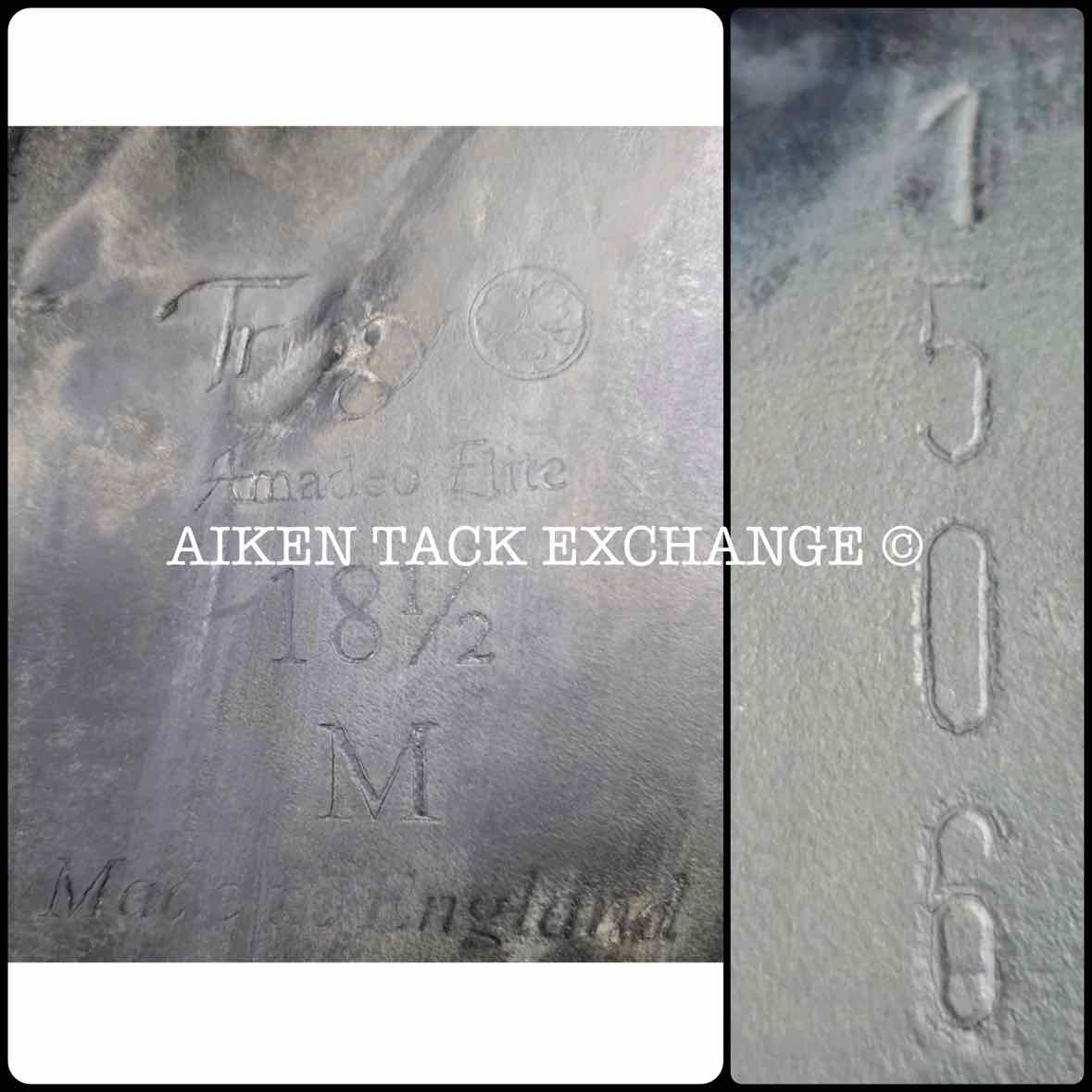 2009 Trilogy Amadeo Elite Dressage Saddle, 18.5" Seat, Medium Tree, Wool Flocked Panels