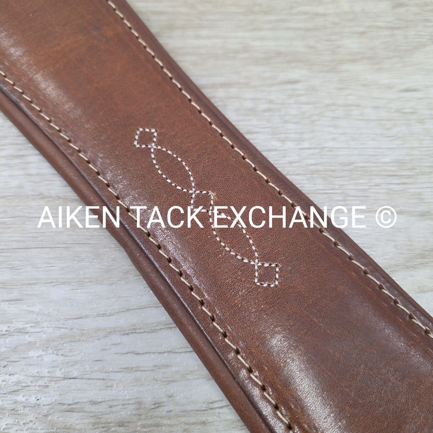 M. Toulouse Contour Shaped Padded Leather Girth, Brown, 56"