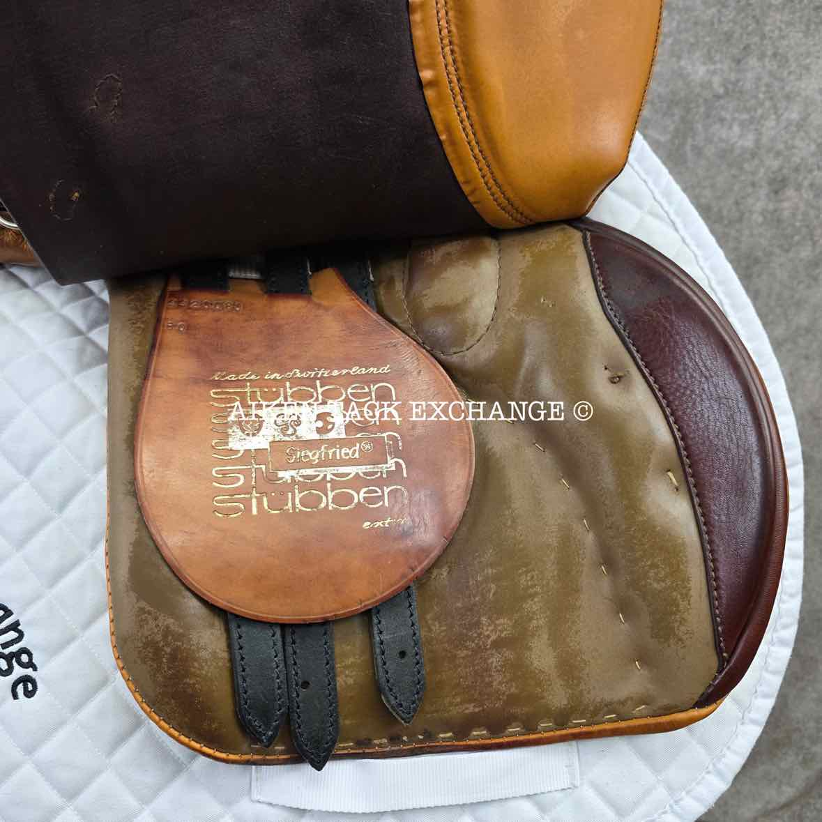 **SOLD** Stubben Siegfried Extra All Purpose Jump Saddle, 18.5" Seat, 30cm Tree - MW, Wool Flocked Panels