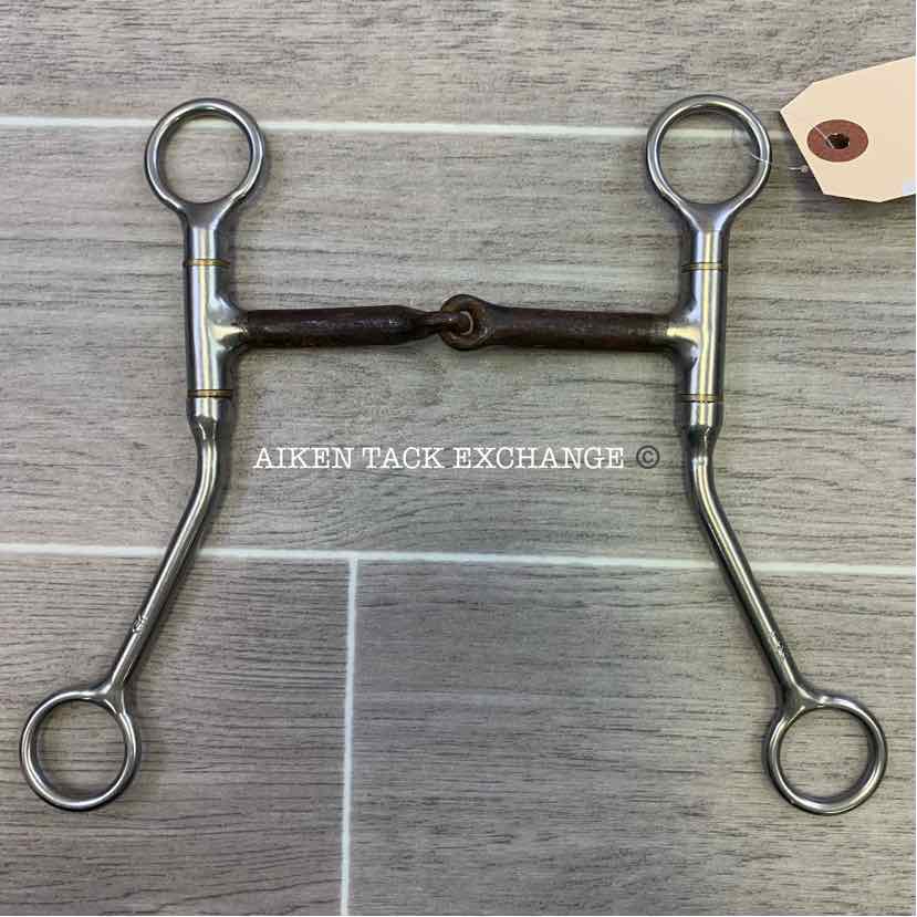 Reinsman 563 Single Joint Sweet Iron Shanked Bit 5"