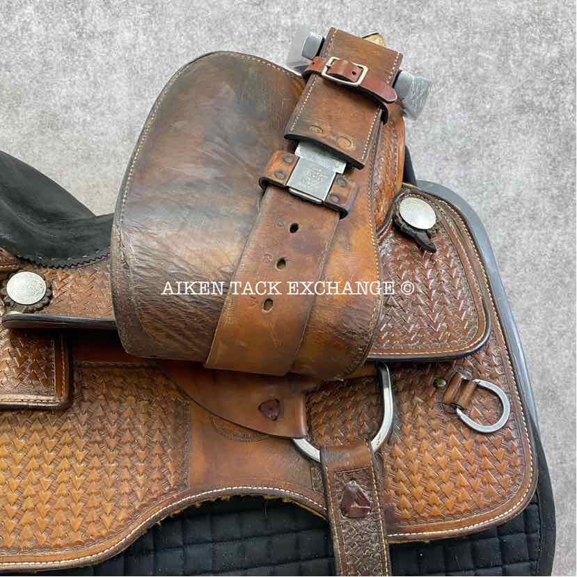 McLelland's Western Saddle, 14.5" Seat, Wide Tree - Full QH Bars