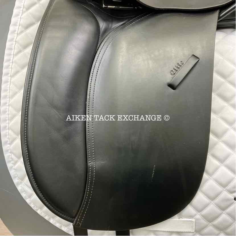 Windsor Elite Dressage Saddle, 17" Seat, Medium Tree, Wool Flocked Panels