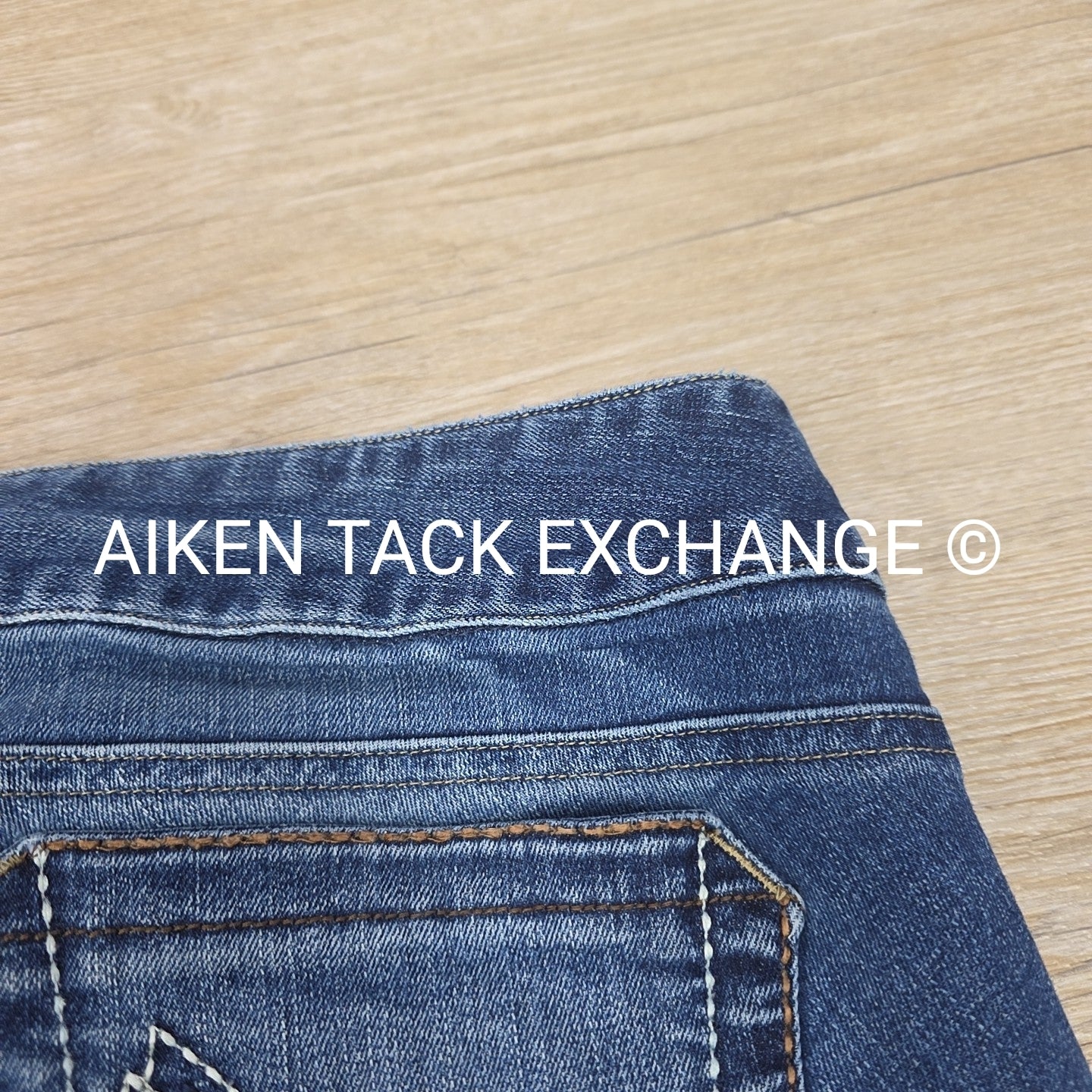 Ariat Denim Knee Patch Breeches, Size 26 R