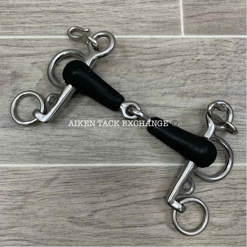Single Joint Rubber Pelham Bit (has chew marks & blemishes) 4.25"