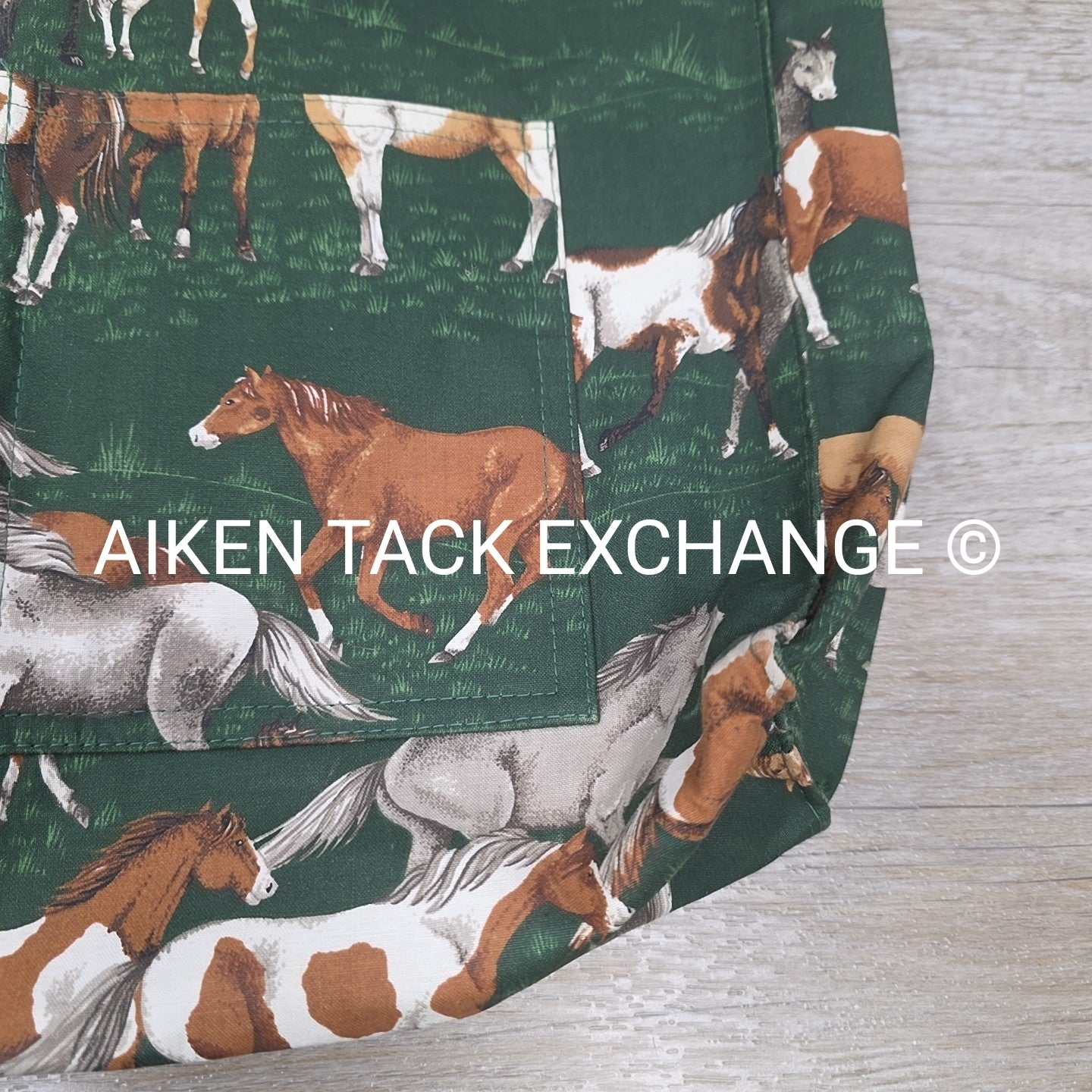 Vintage Infinity Chic Equestrian Print Small Tote