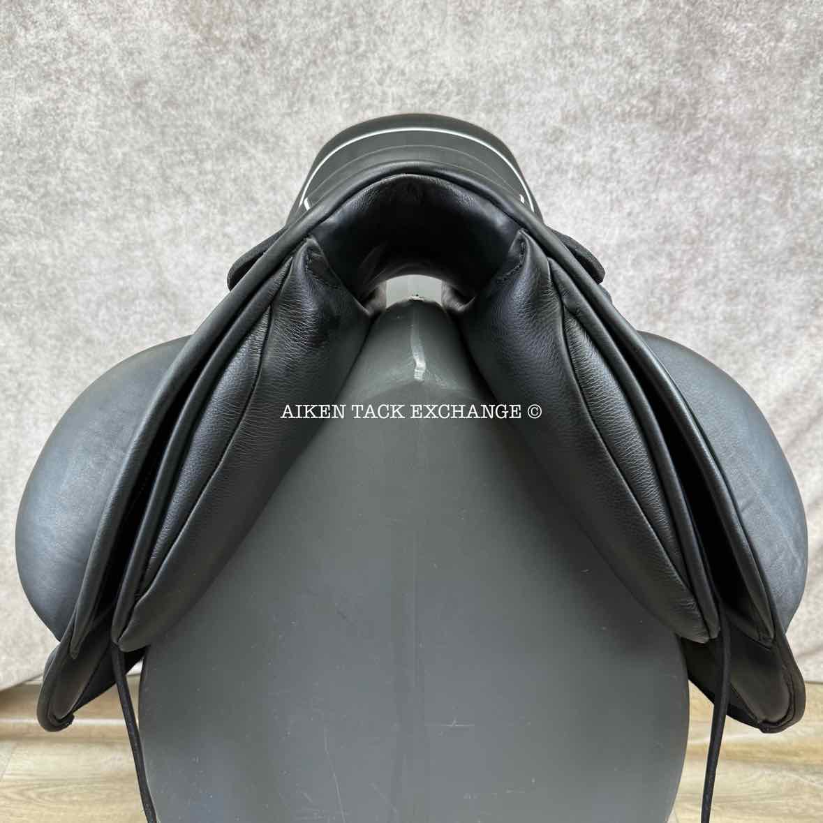 2023 Custom Saddlery Wolfgang Solo MKII Monoflap Dressage Saddle, 17.5" Seat, Adjustable Tree, Wool Flocked Panels