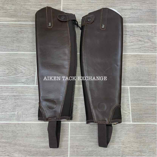 Justin Eq Half Chaps, Brown, Size Small Short