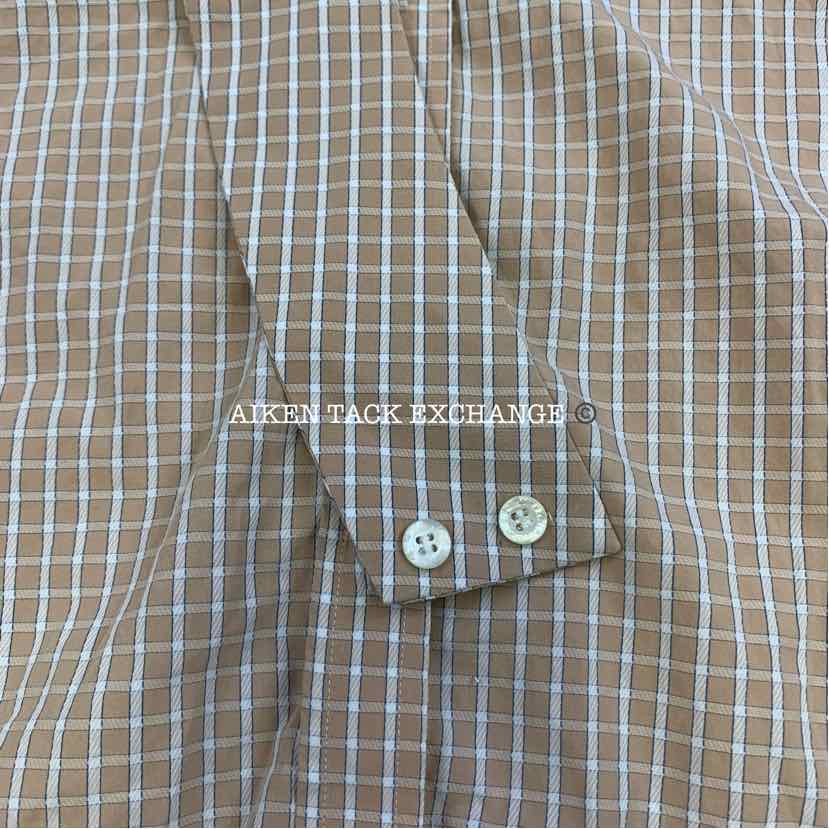 Long Sleeve Button Up Show Shirt w/ Collar, Size Small/34