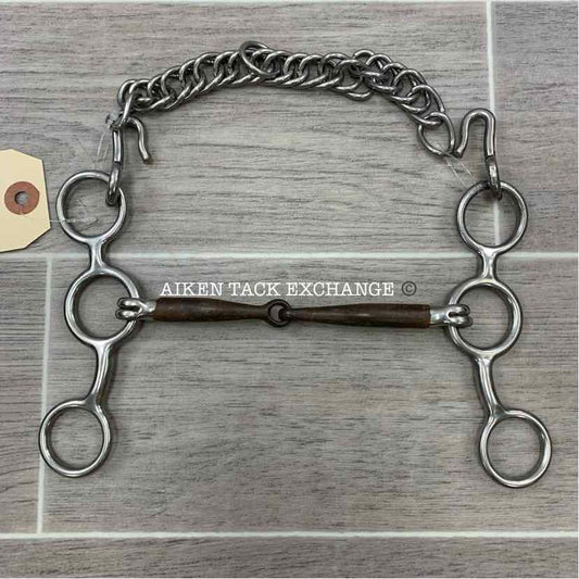 Sweet Iron Single Joint Jr. Cow Horse Bit 5"