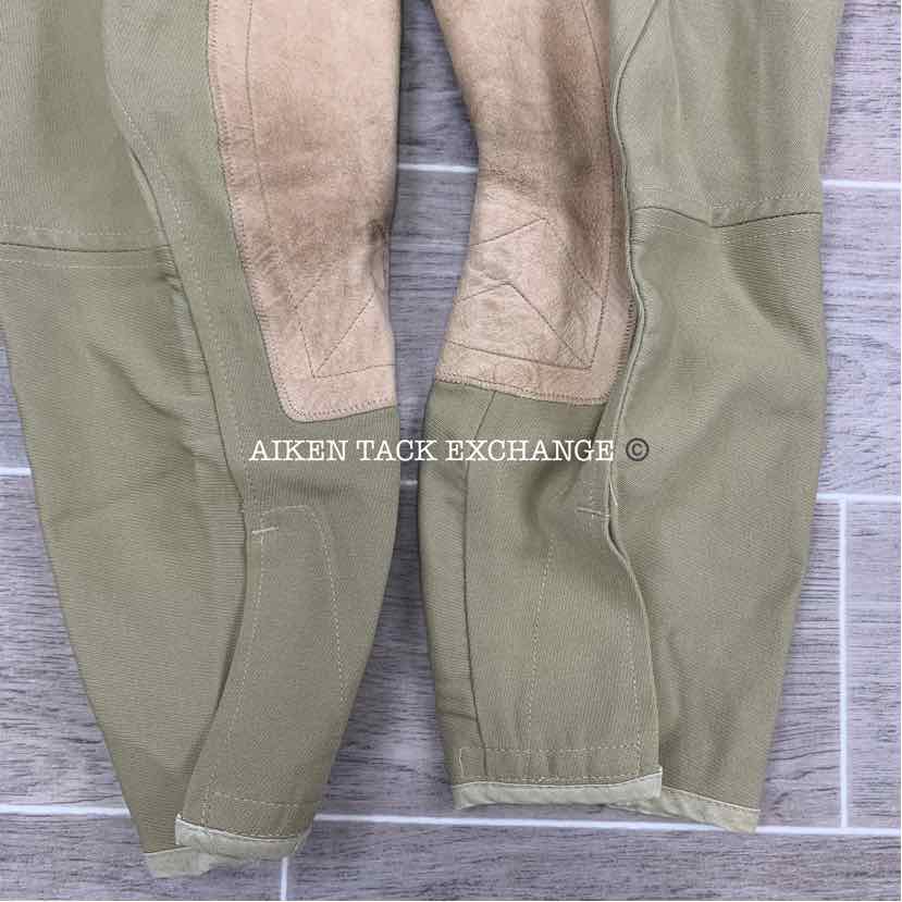 BARGAIN BUNDLE: 2 Pairs Tailored Sportsman Side Zip Knee Patch Breeches, Size 32
