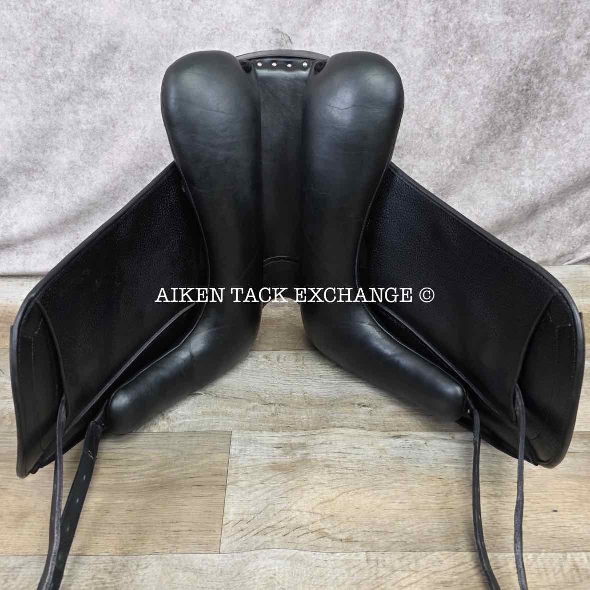 Ruby Roo Rock Star Monoflap Dressage Saddle, 17.5" Seat, Adjustable Tree - Changeable Gullet, Wool Flocked Panels