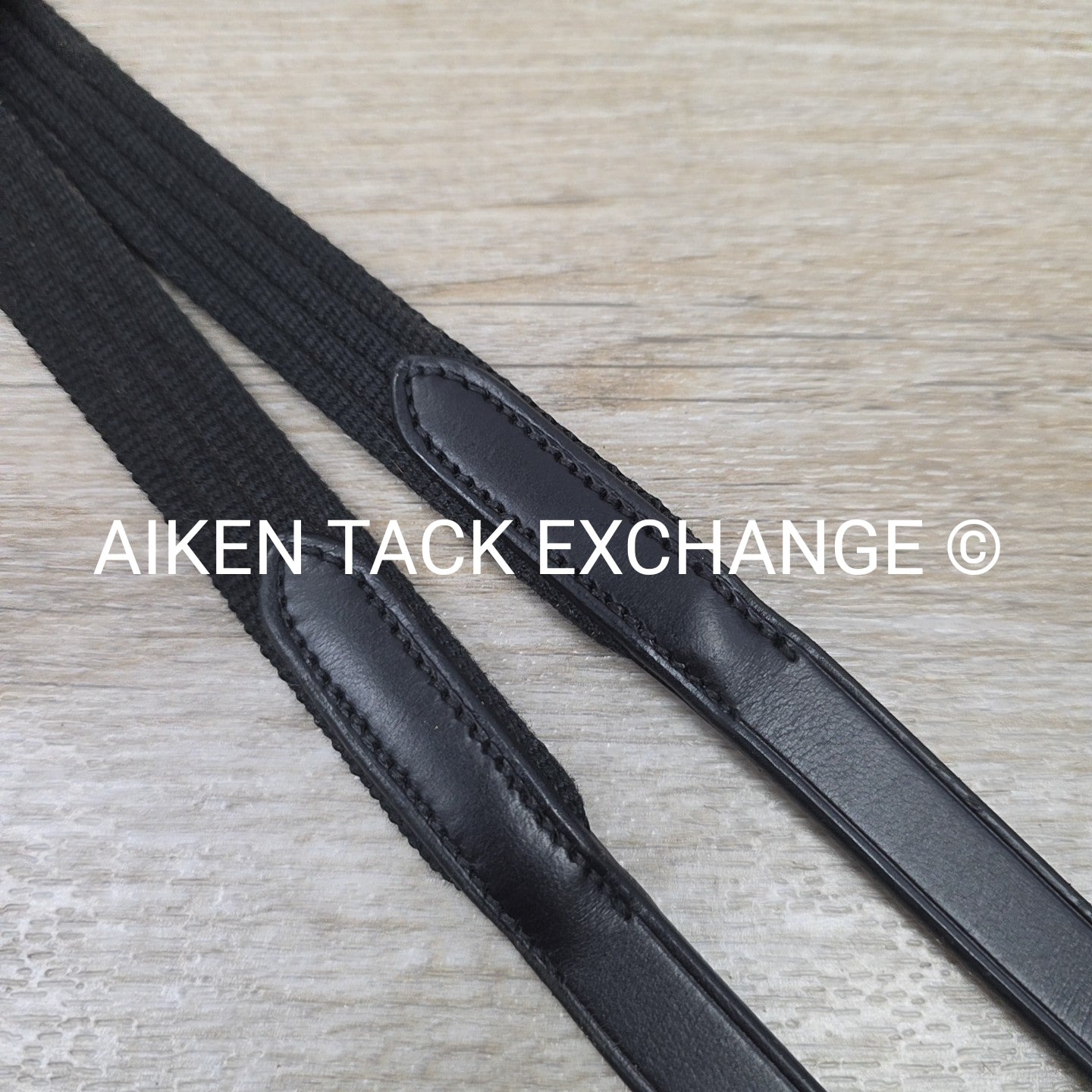 Keiffer Cotton Web Reins, Black, Size Full