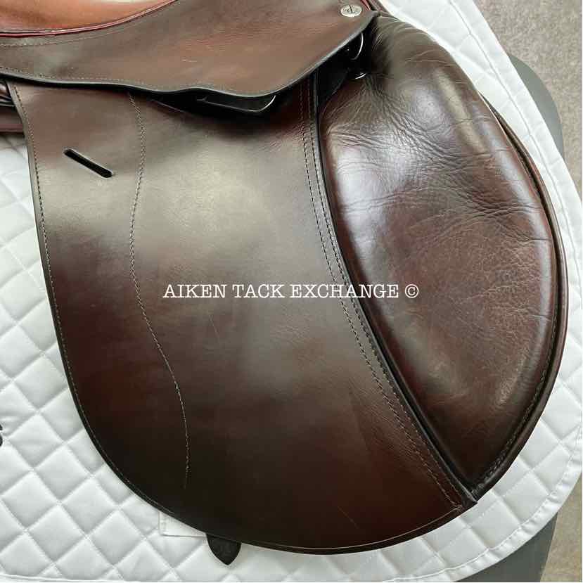 2014 Equine Inspired Aires De Haute by Frank Baines Cheval et Cavalier Jump Saddle, 17.5" Seat, Medium Tree, Wool Flocked Panels