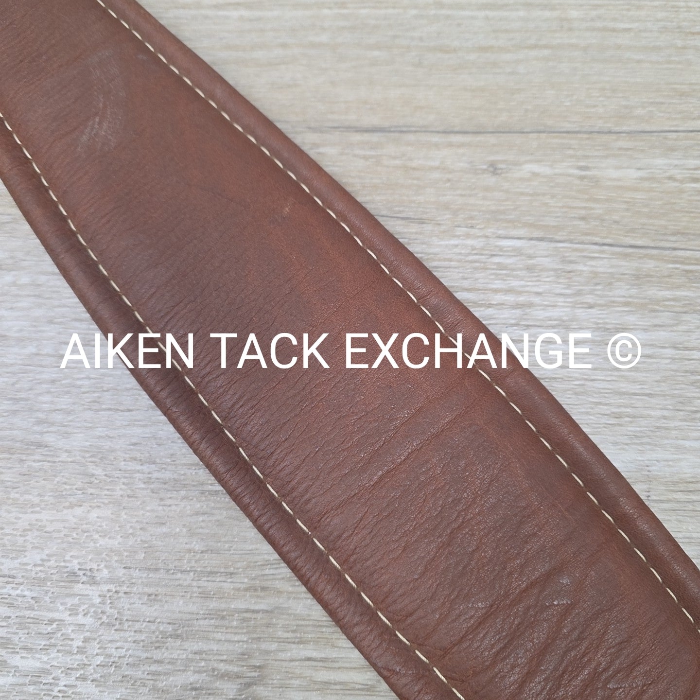 M. Toulouse Contour Shaped Padded Leather Girth, Brown, 56"