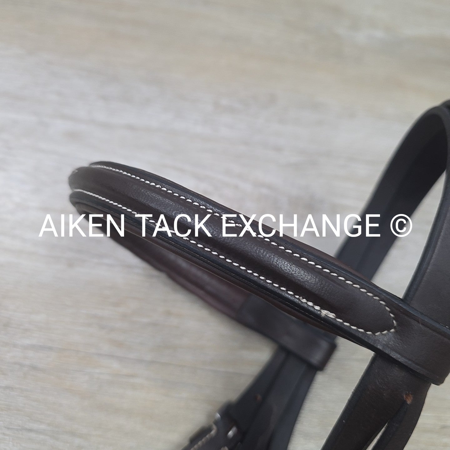 Fancy Stitched Bridle with Matching Reins, Brown, Oversize