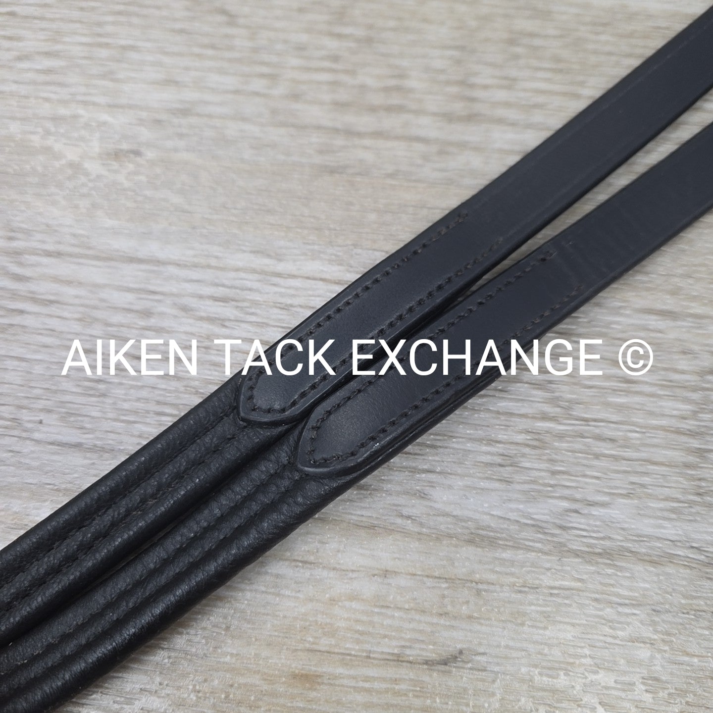 Wrapped Dressage Reins, Black, Size Cob