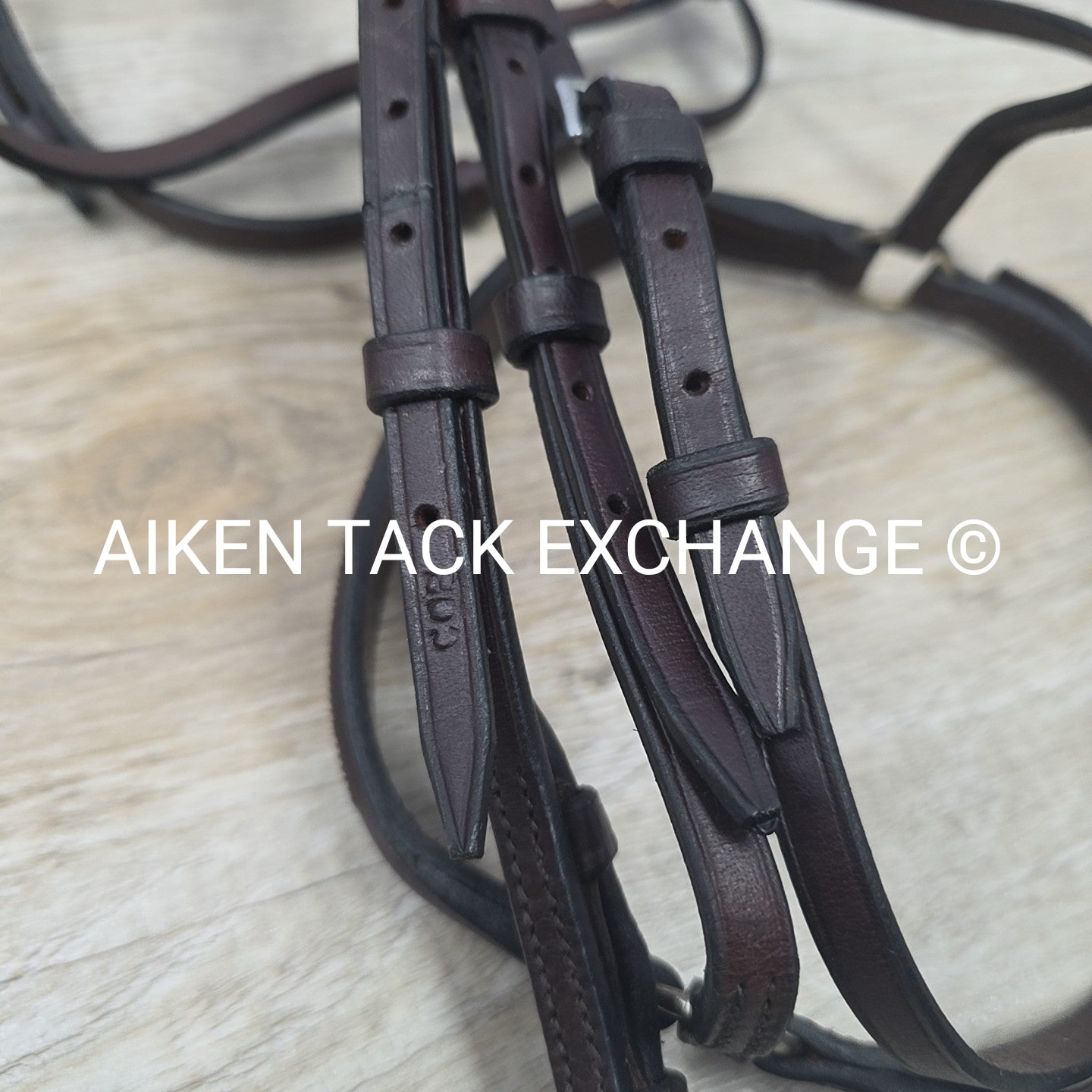 Plain Bridle with Drop Noseband, No Reins, Brown, Size Cob