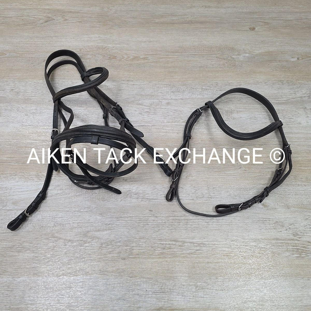 BARGAIN BUNDLE: Flash Bridle with Extra Headstall, No Reins, Black, Size Full