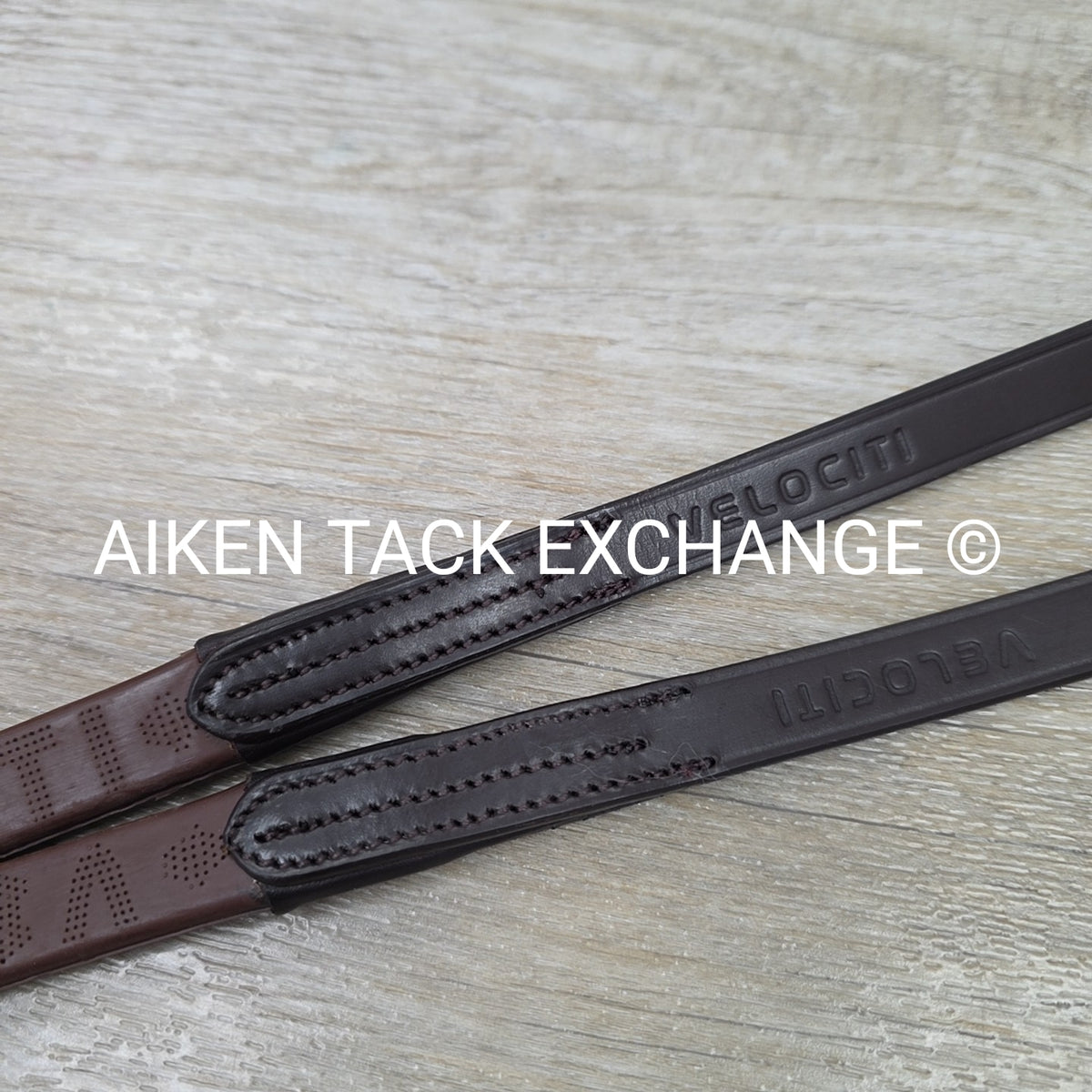 Shires Velociti RAPIDA Rubber Reins, Brown, 54"