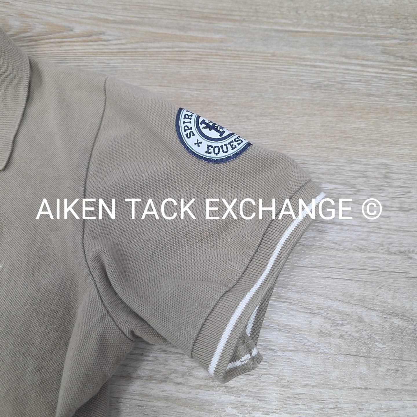 Horze Short Sleeve Polo Top, Size Medium