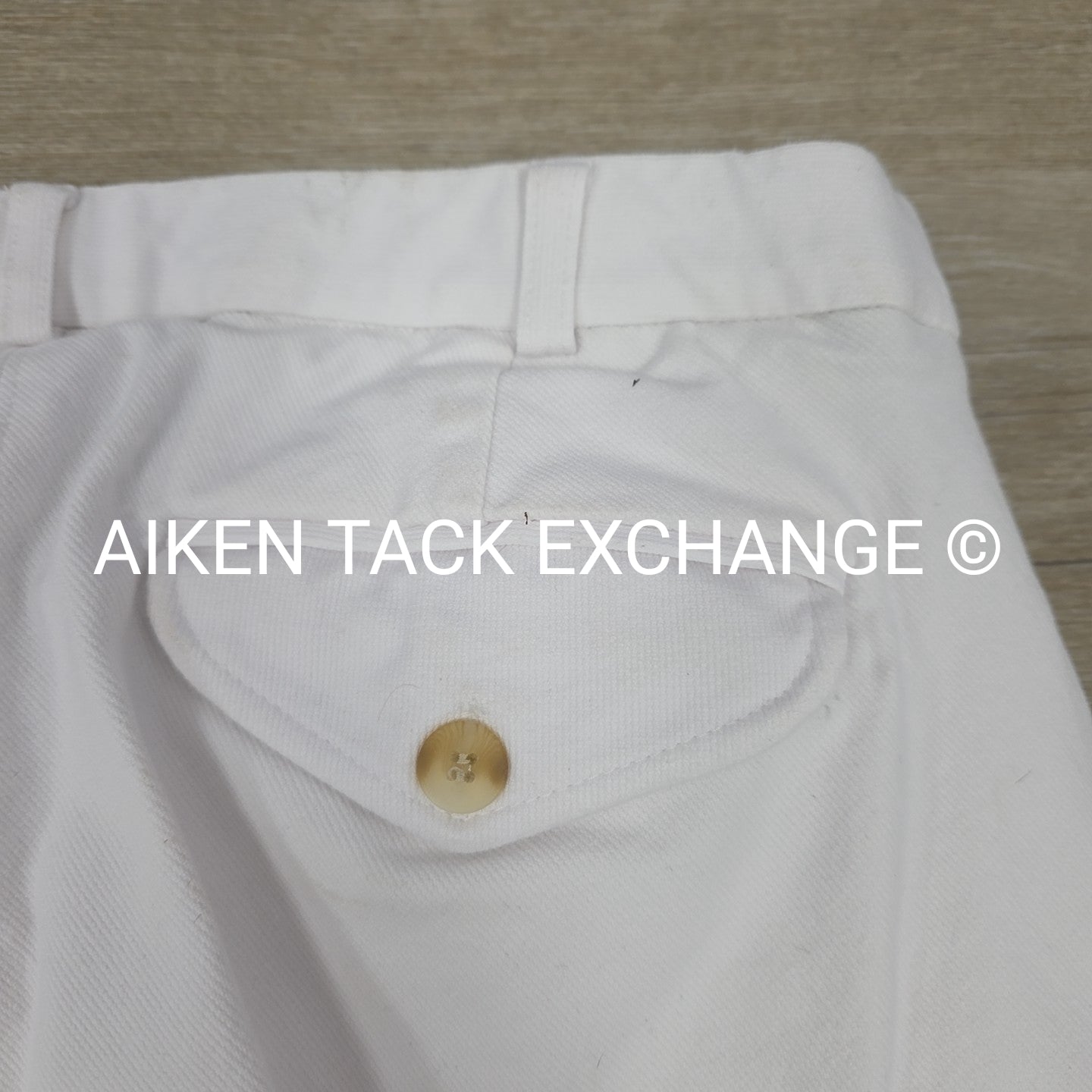 TuffRider Front Zip Cotton Knee Patch Breeches, Men's 34