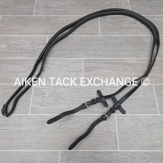 ThinLine Rubber Reins, Black, 60"