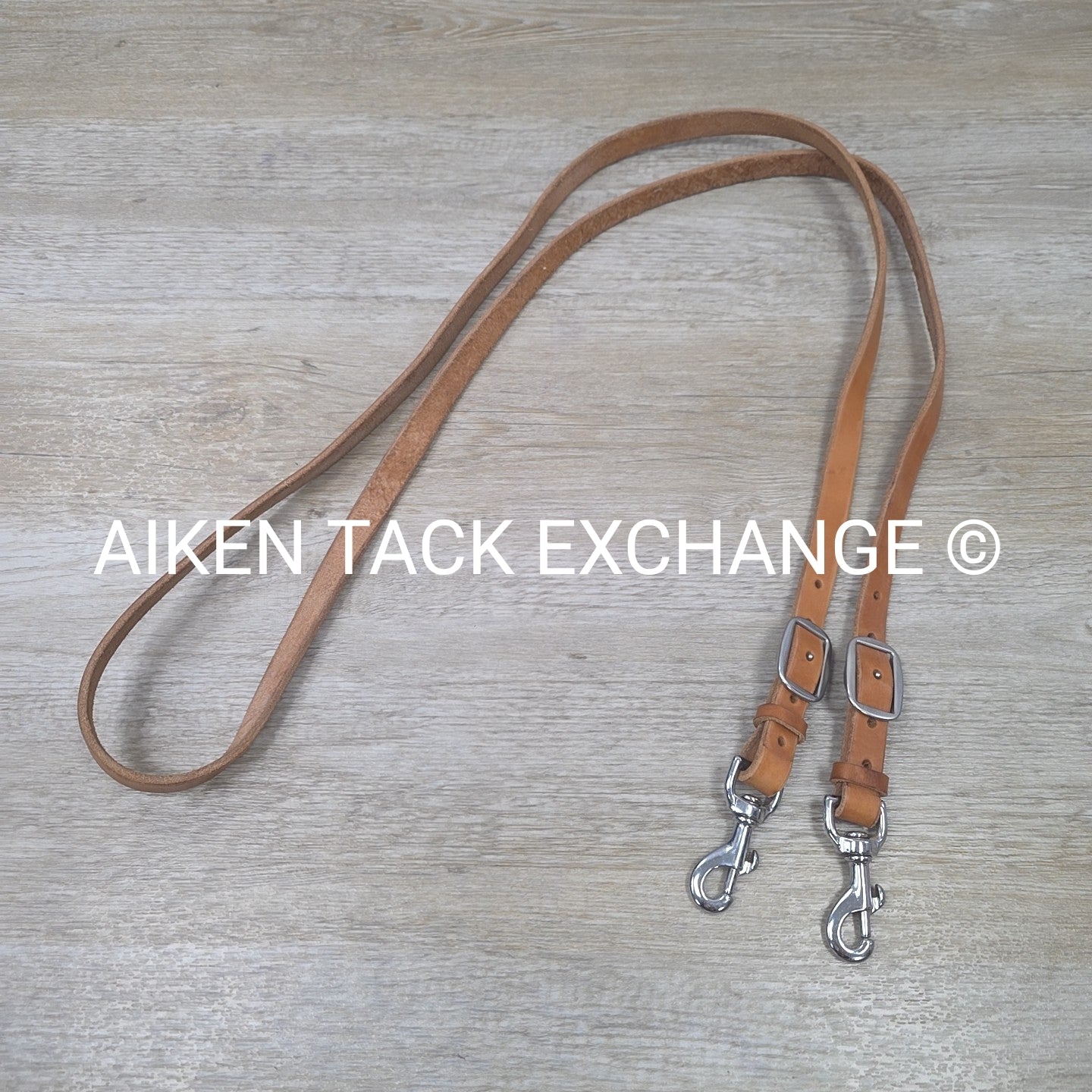 Flat Leather Reins with Snap Ends