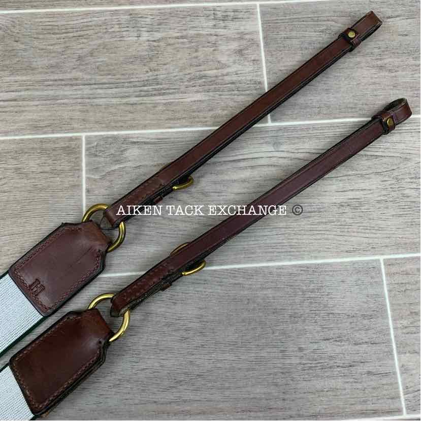 Thornhill Elastic Breast Collar Breastplate, Brown/Brass, Size Full, Brand New