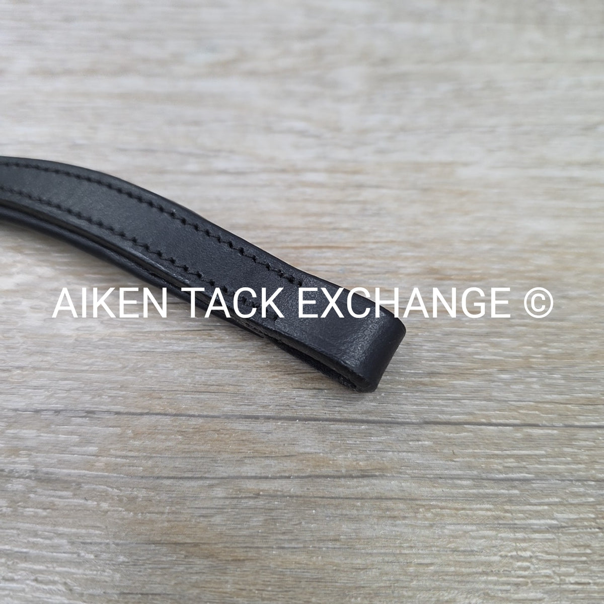 Padded Curved Browband, Black, Size Cob