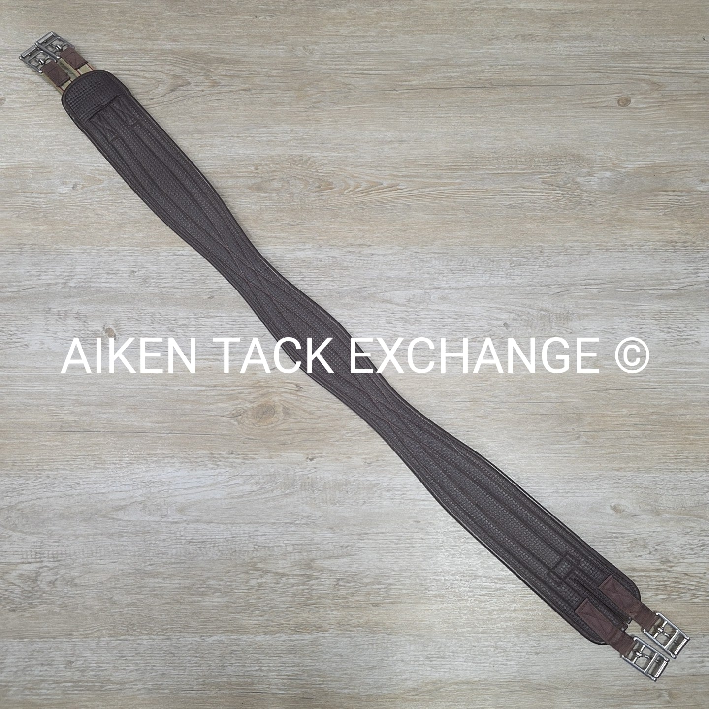 Ovation Chafeless Girth with Single End Elastic, Brown, 52"