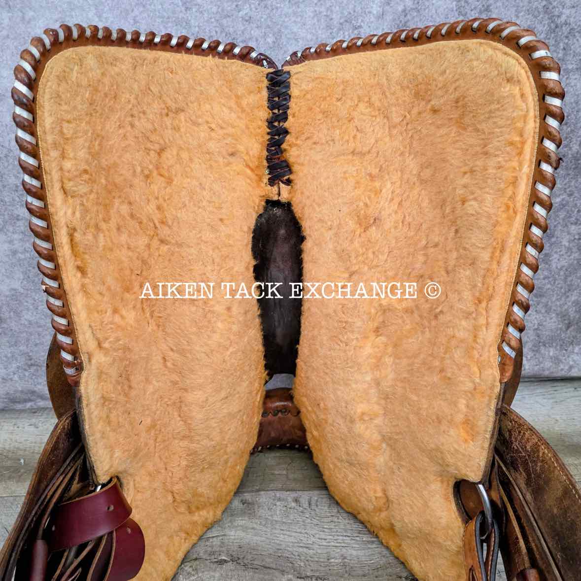 CC Saddlery Charles Crawley Western Saddle, 15.5" Seat, Wide Tree - Full QH Bars