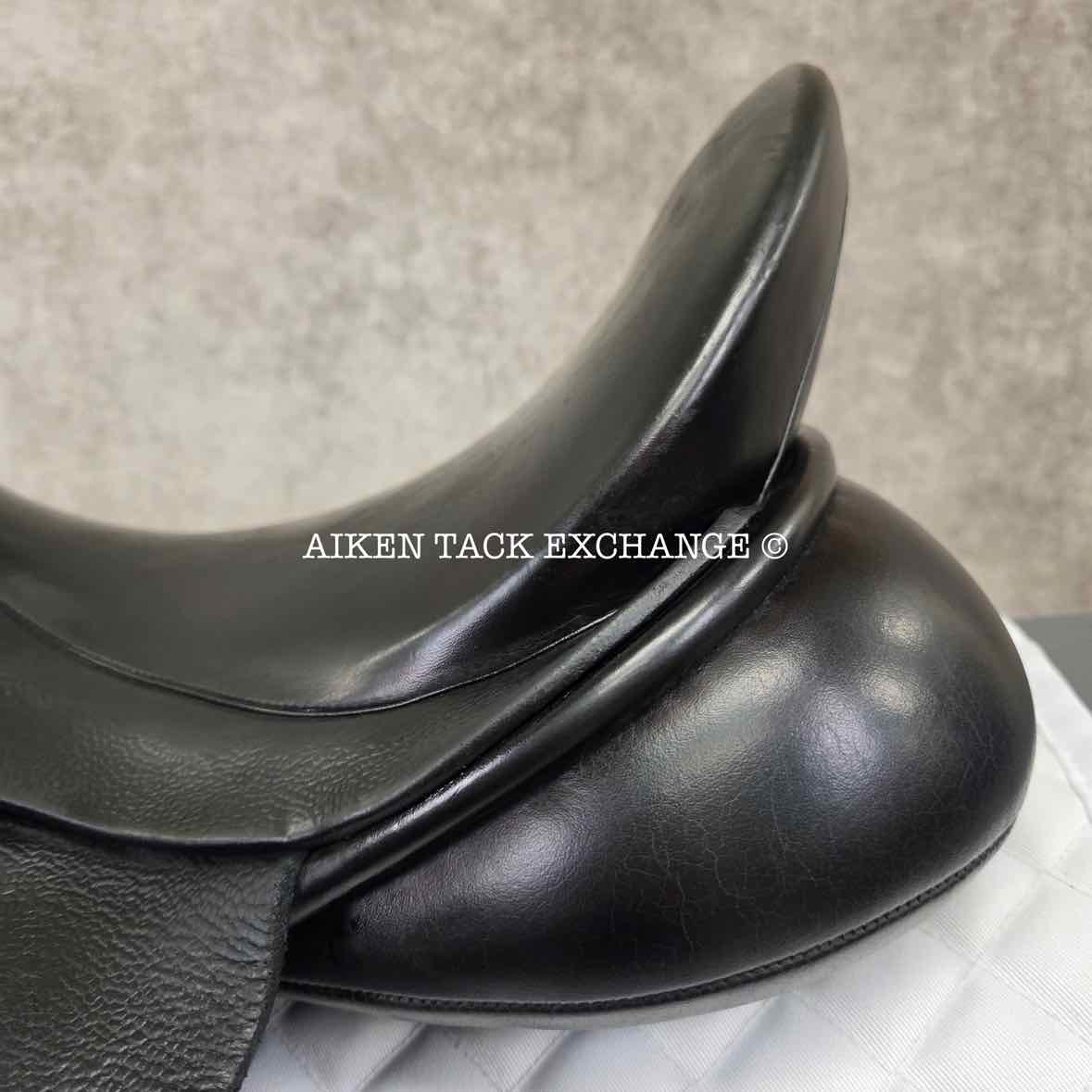 Trilogy Debbie McDonald Dressage Saddle, 17" Seat, Wide Tree, Wool Flocked Panels