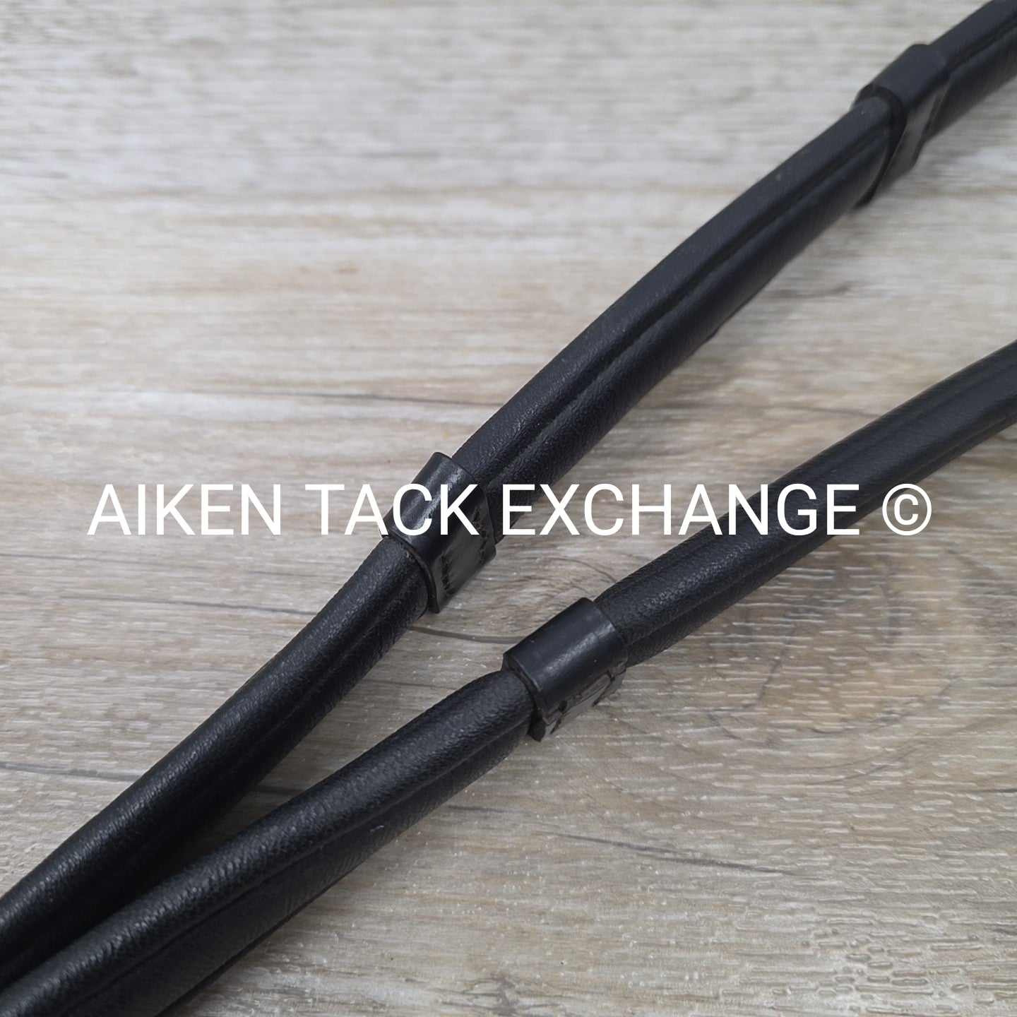 Cushion Grip Reins with Hand Stops, Black, 56"