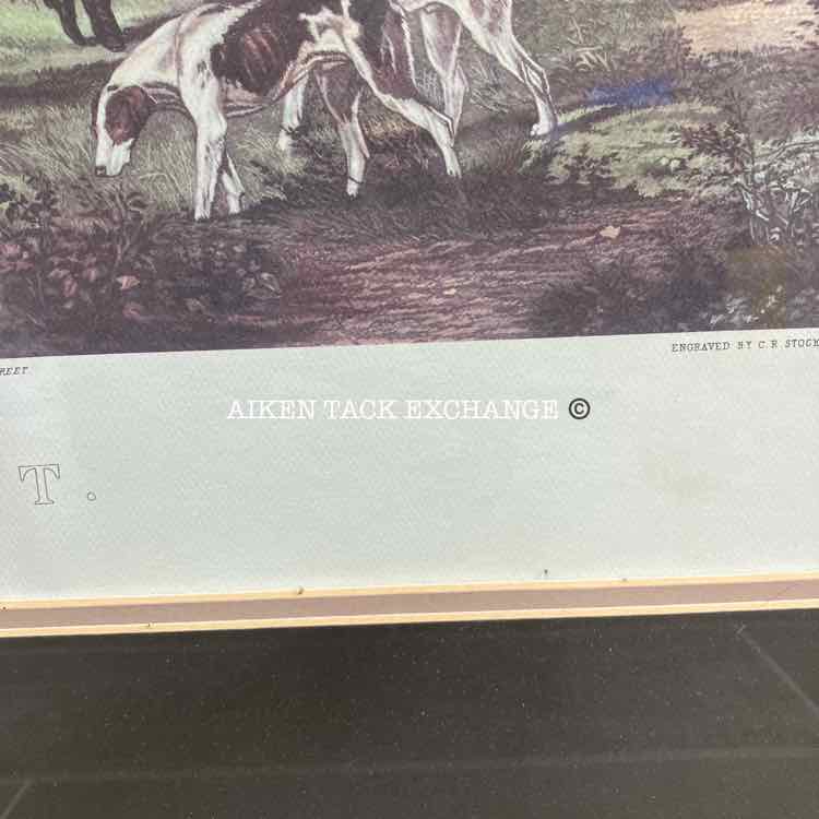 The Meet Hunt Scene Print by William J. Shayer, Matted/Framed, 27" x 23"