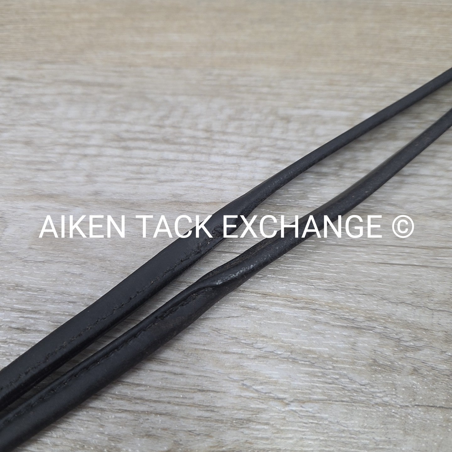 Rolled Leather Curb Reins