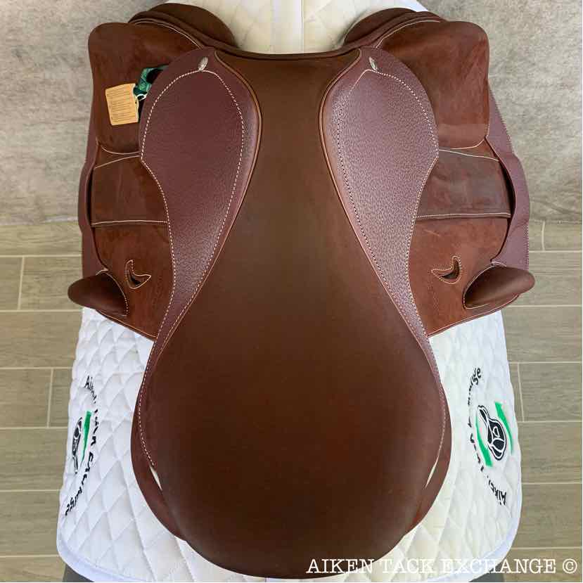 2023 Devoucoux Chiberta K Monoflap Jump Saddle, 16.5" Seat, 0KA Flap, Medium Tree, D3D Panels, Full Buffalo Leather