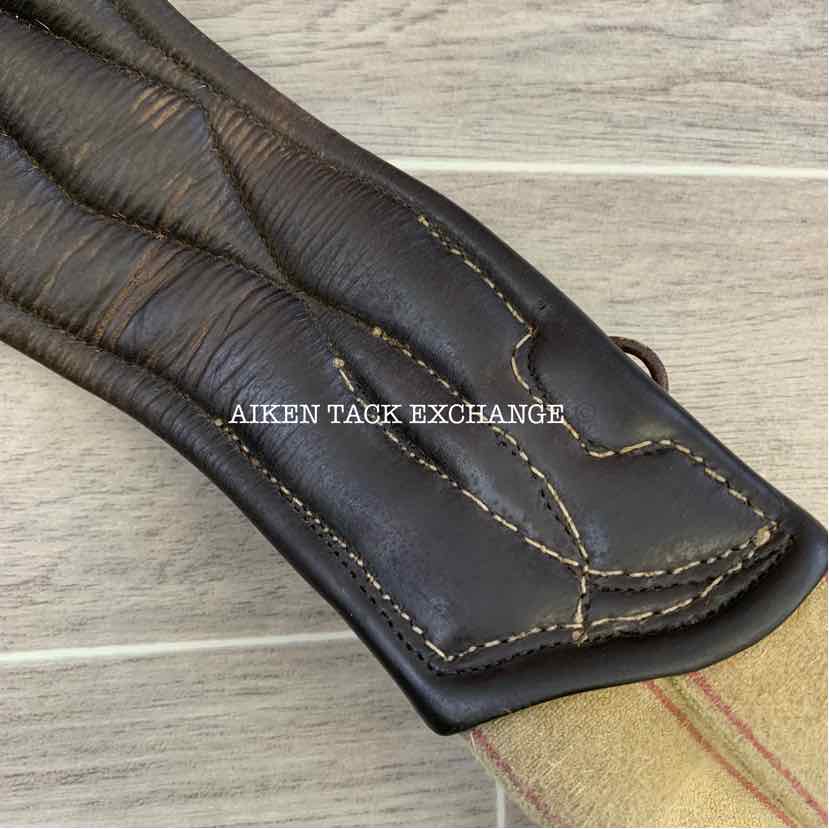 CWD Belly Guard Stud Girth with Double End Elastic, Brown, 50"