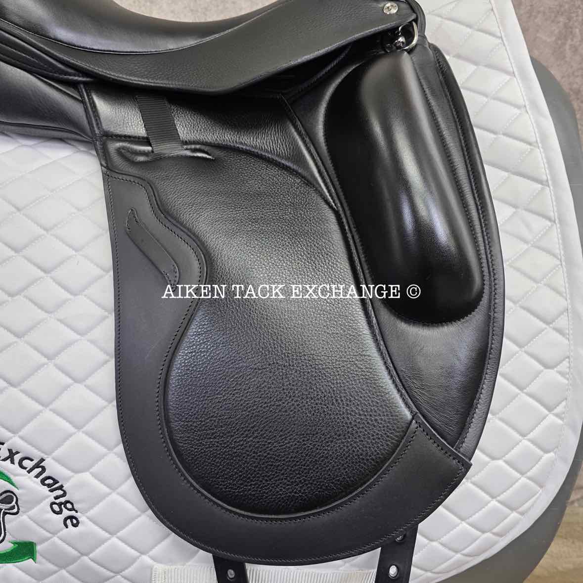 2024 Envy by Custom Saddlery Aurora Monoflap Dressage Saddle, 17.5" Seat, Adjustable Tree, Wool Flocked Panels