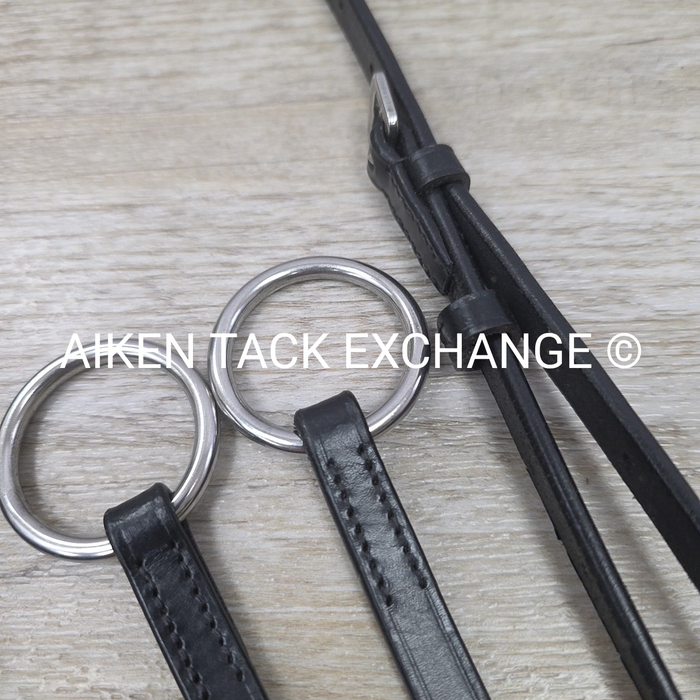 Plain Flat Running Martingale, Black, Size Full