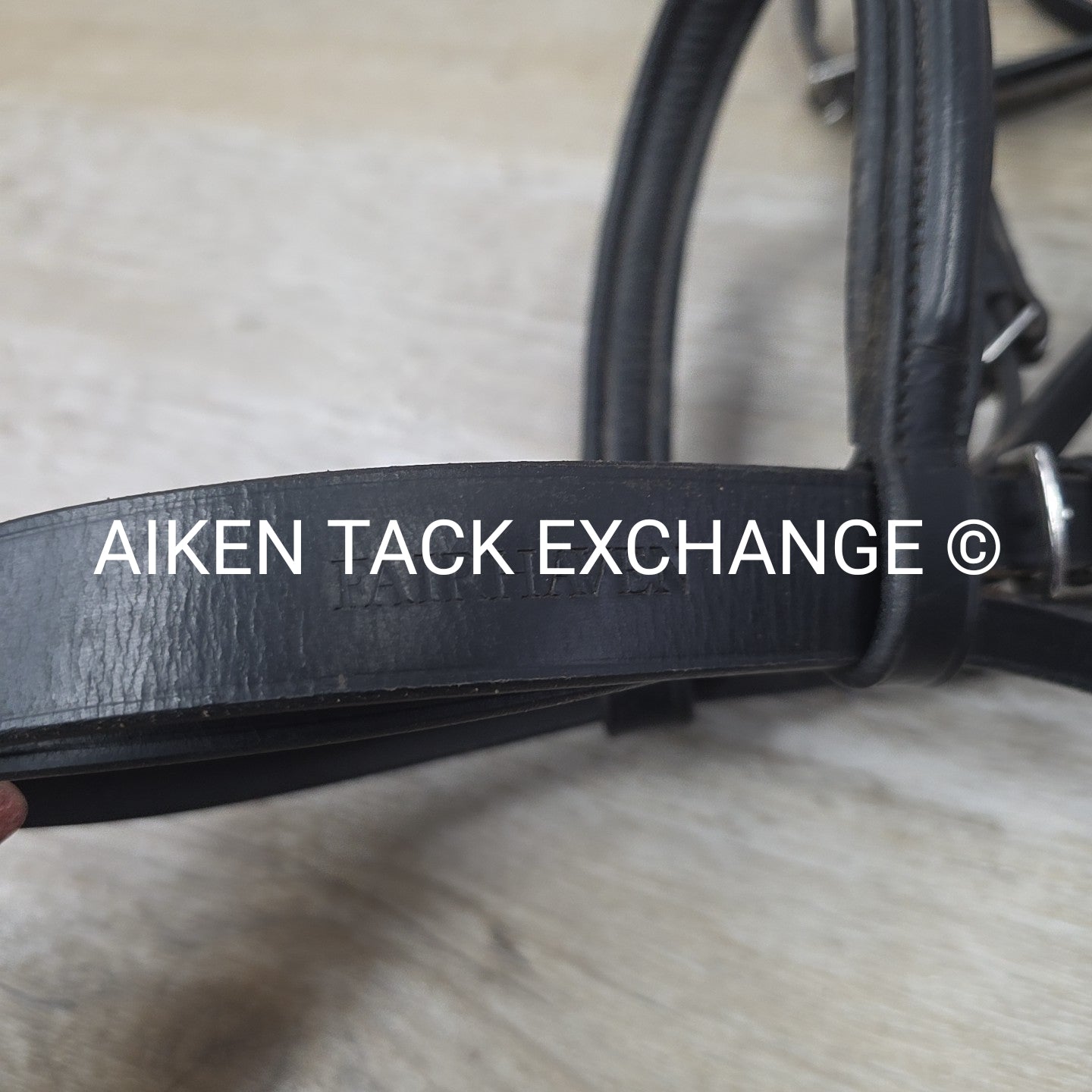 Bobby's English Tack Fairhaven Plain Raised Flash Bridle with Cotton Web Reins,