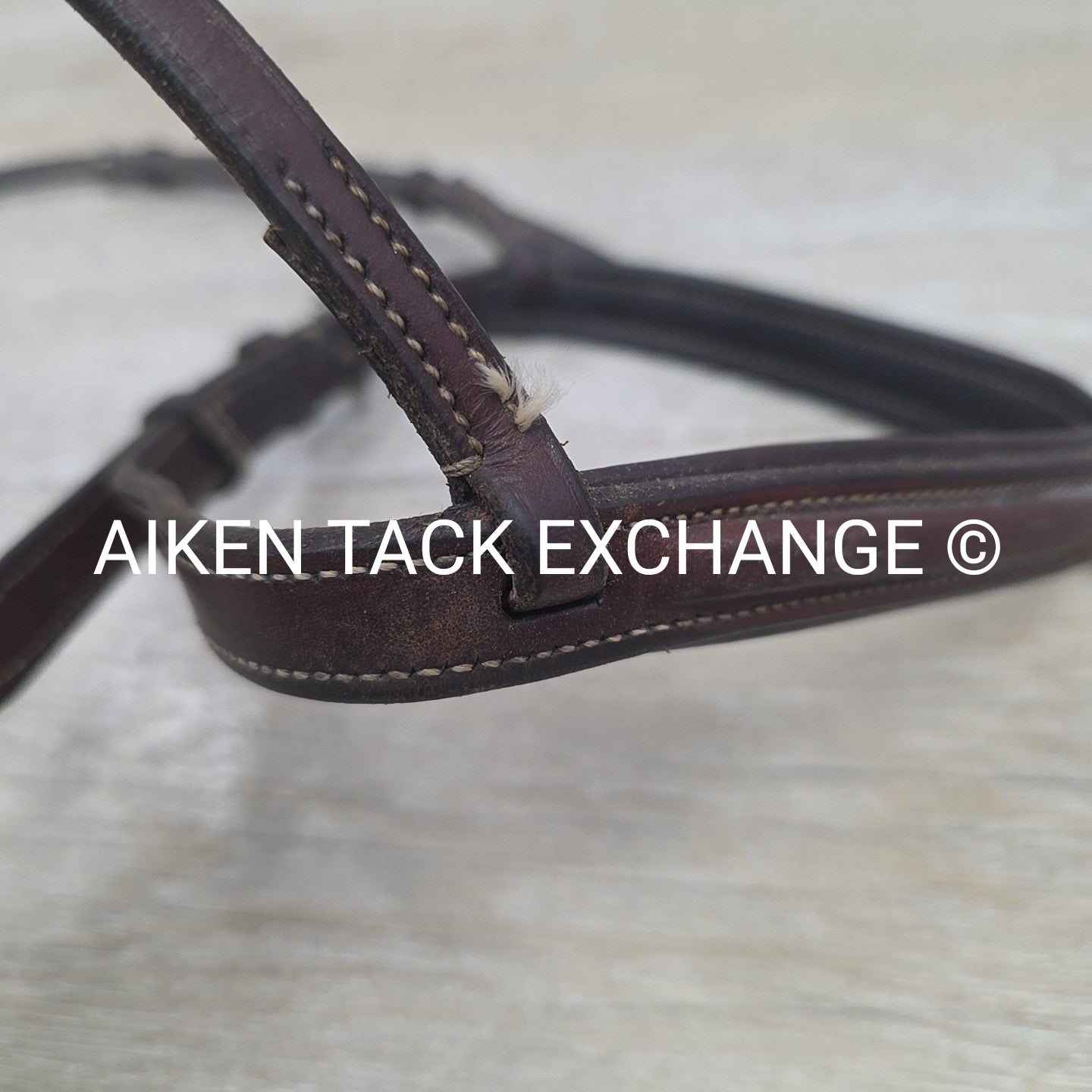 Edgewood Plaid Raised Flash Noseband, Missing Flash Strap, Brown, Size Full