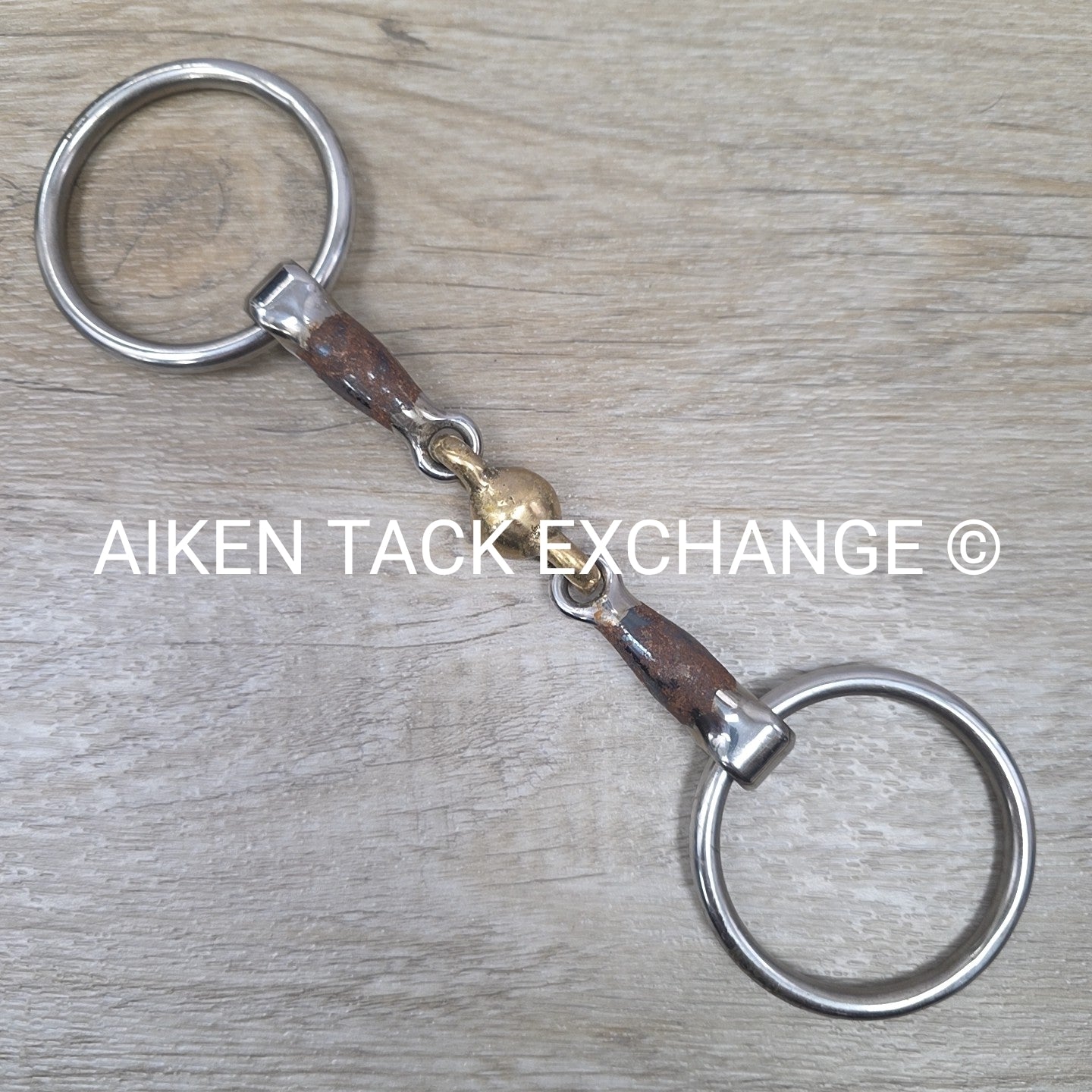 Shires Blue Alloy Loose Ring Double Joint Lozenge Bit 4.5"