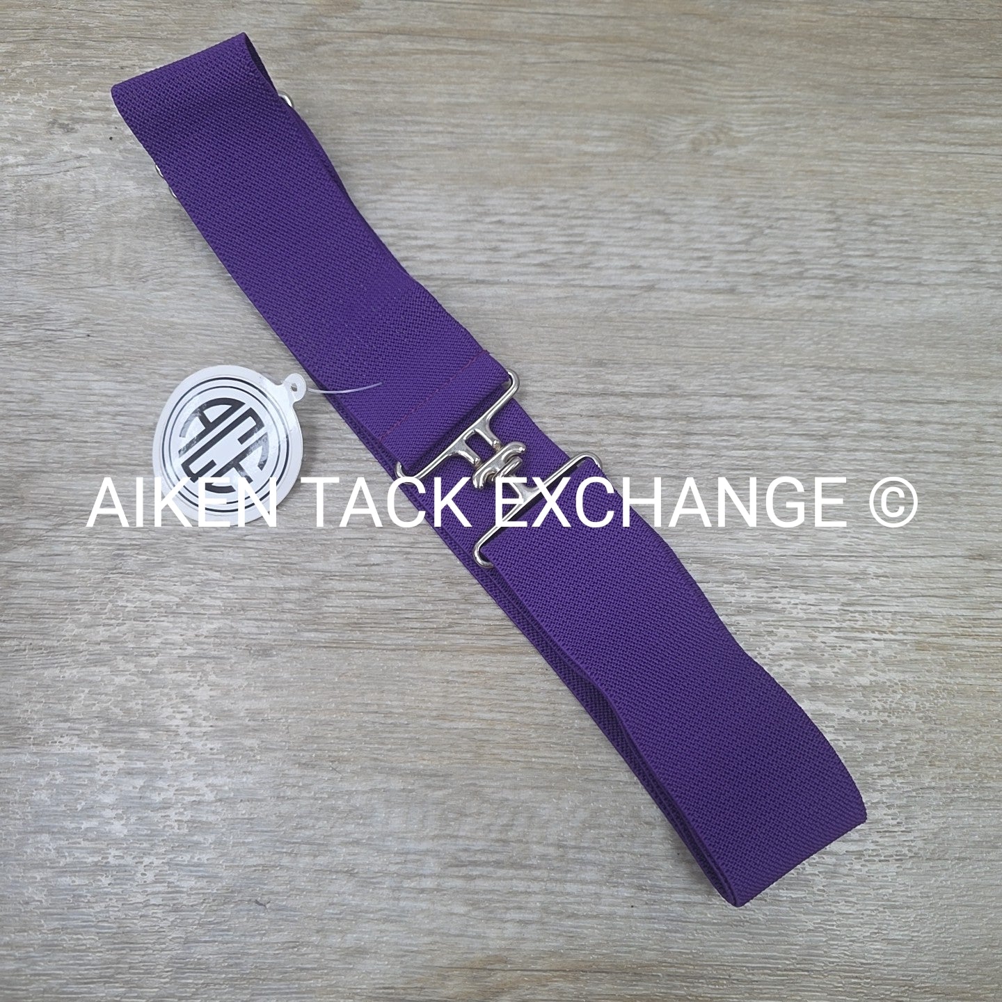 ACE Equestrian Silver Elastic Belt, Small